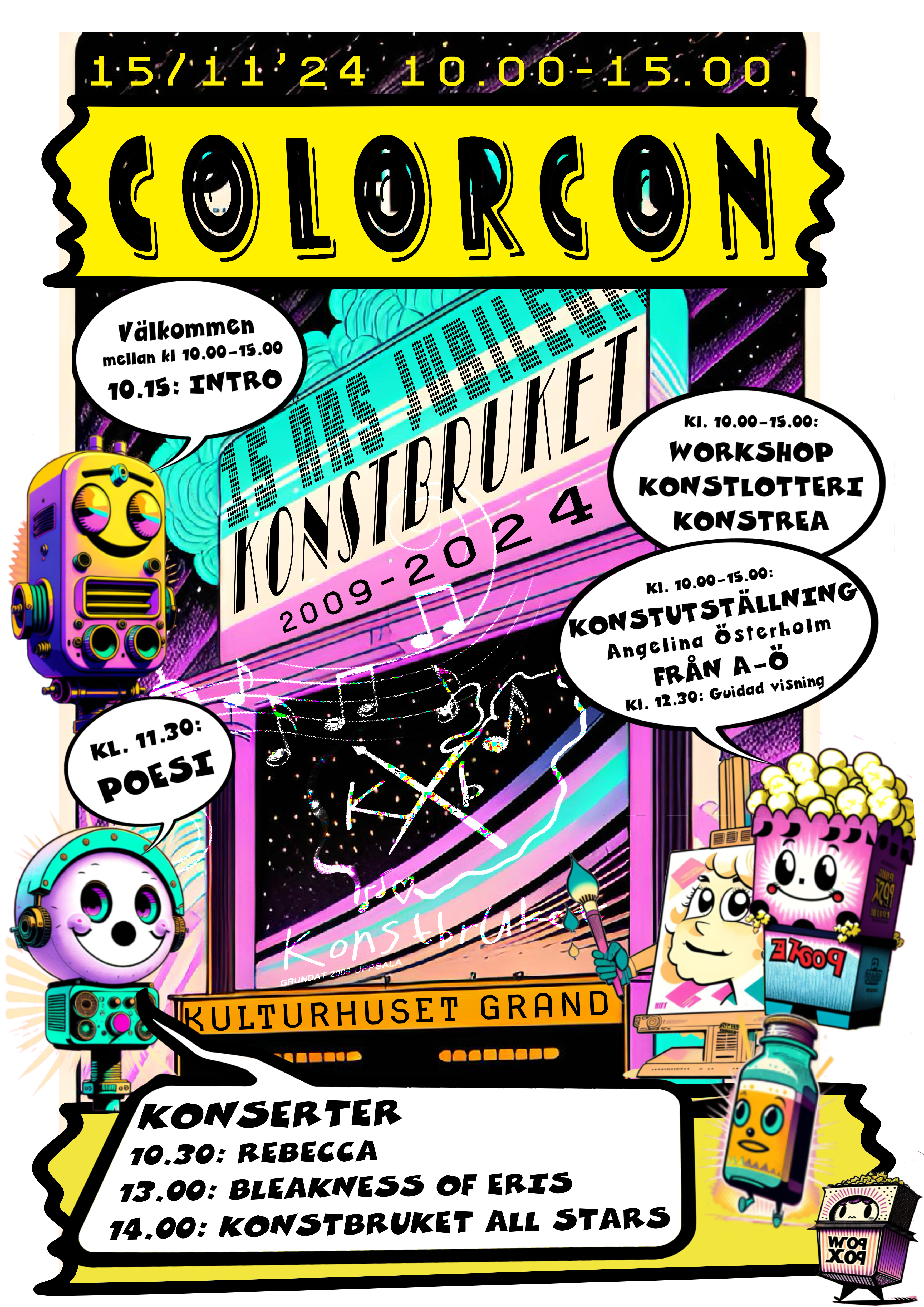 Program för Konstbrukets Colorcon 15 nov 2024